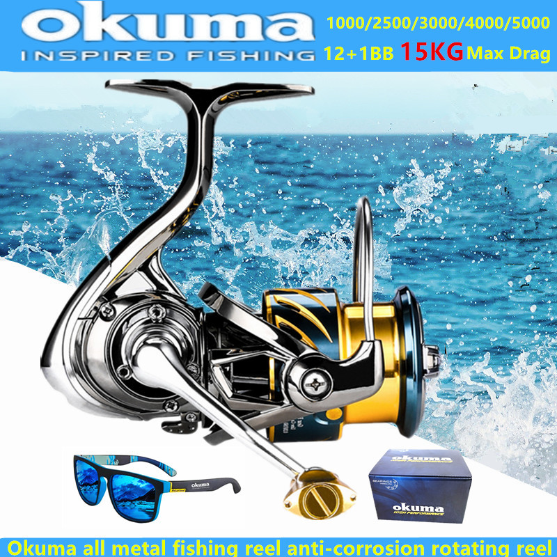 Reel Drag Knob - Okuma Volledig Metalen Visserijmolen 12+1BB15KG Max