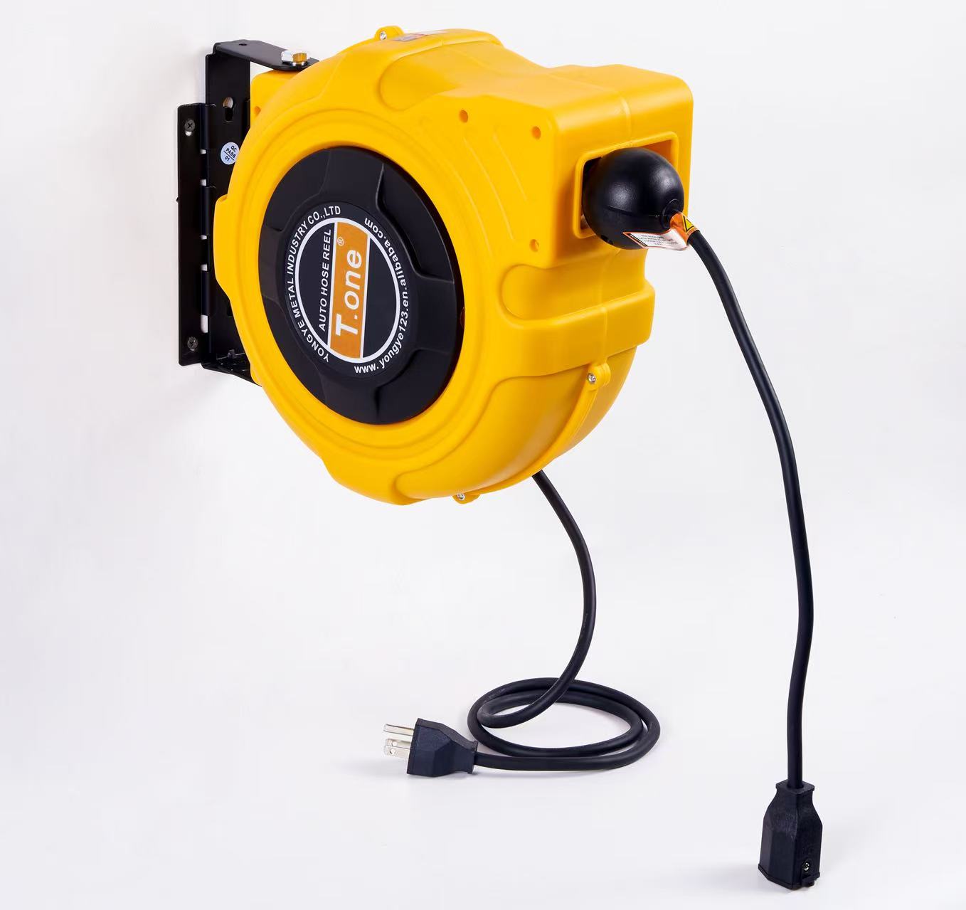 Electric Reel - Wandmontage automatische intrekbare kabel, stevige kunststof