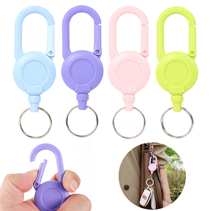 Conventional Reel - Macaron Kleur Intrekbare Sleutelhanger Buiten Anti-Diefstal