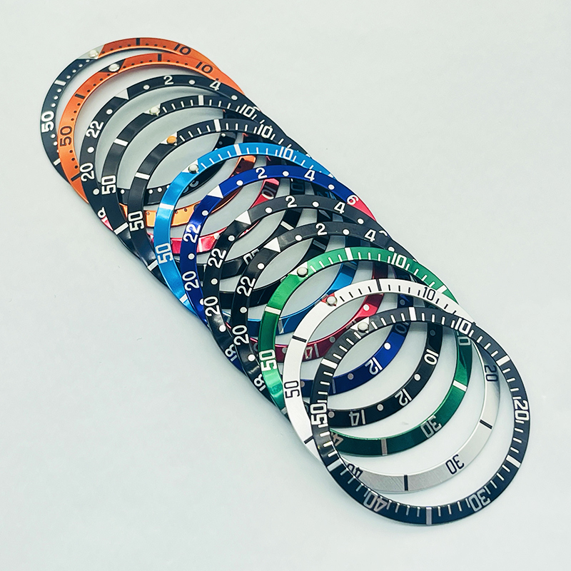 Reel Case - 36.5Mm Gebogen Aluminium Horloge Bezel Insert
