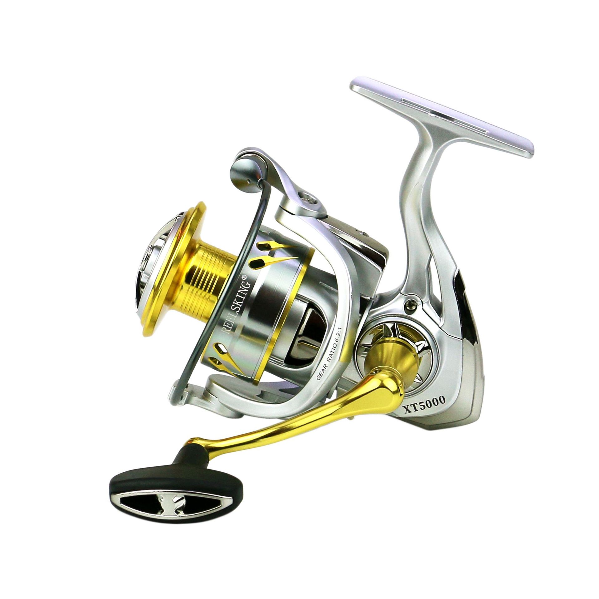 Ice Fishing Reel - Metalen spoel spinhengel 6.2:1 hoge snelheidsverhouding,