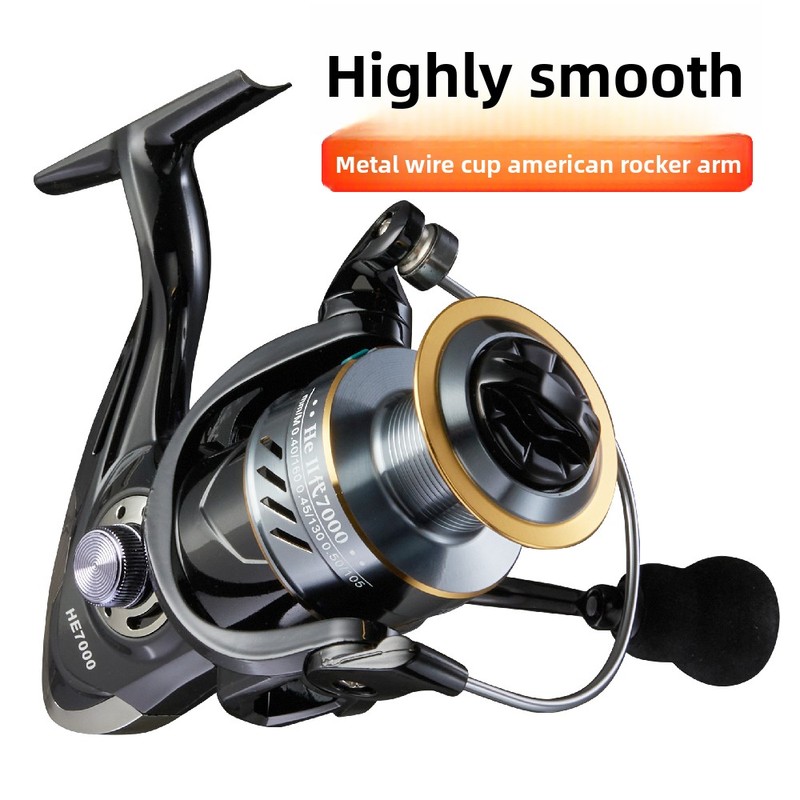 Ice Fishing Reel - Zware Amerikaanse stijl krukhengelrol met grote
