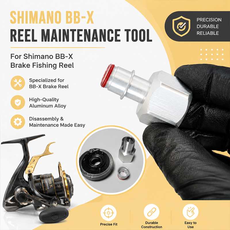 Fly Reel - Geïntegreerd reparatie-demontagegereedschap van aluminiumlegering voor Shimano