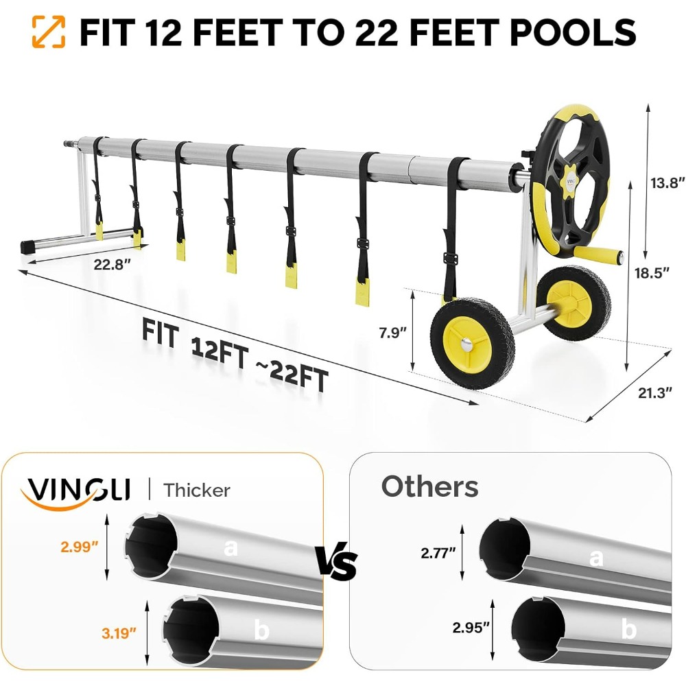 VINGLI 21FT Upgrade Aluminium  - Reel Cover recensie en prijs