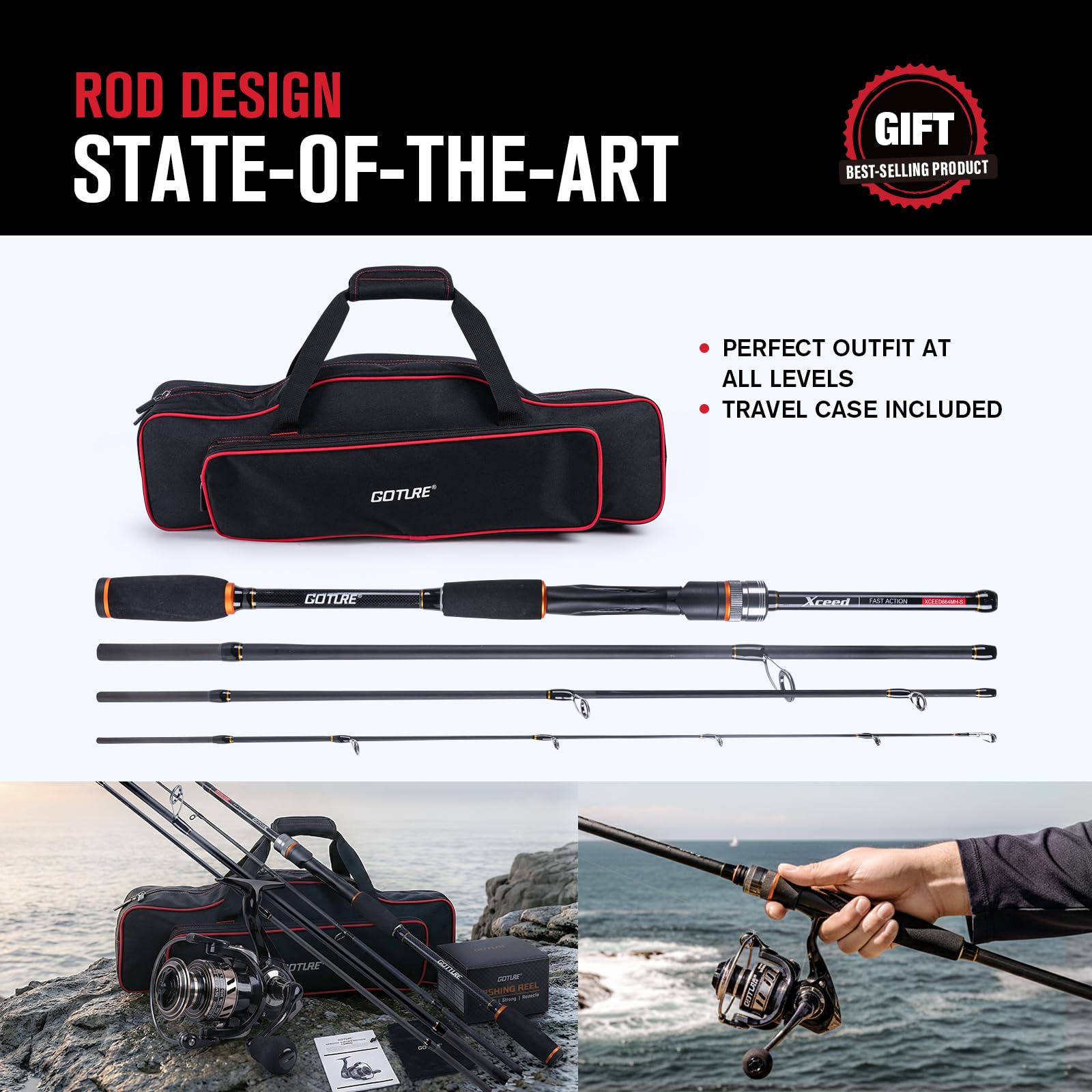 Goture Draagbare Spinning Heng - Reel Bag recensie en prijs