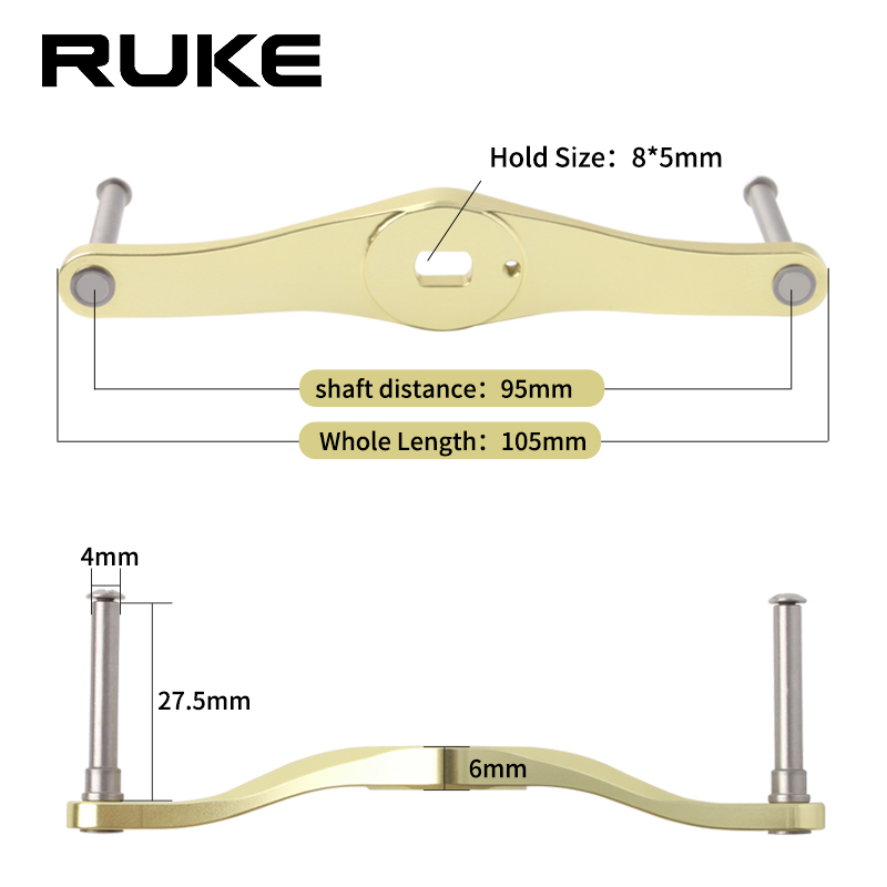 RUKE 1pc Visserij-reel Handvat - Spincast Reel recensie en prijs