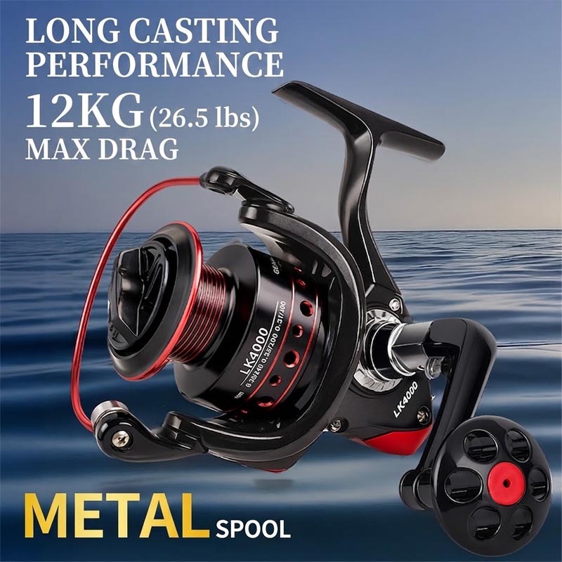 Volledig metalen spinhengelrol - Trolling Reel recensie en prijs