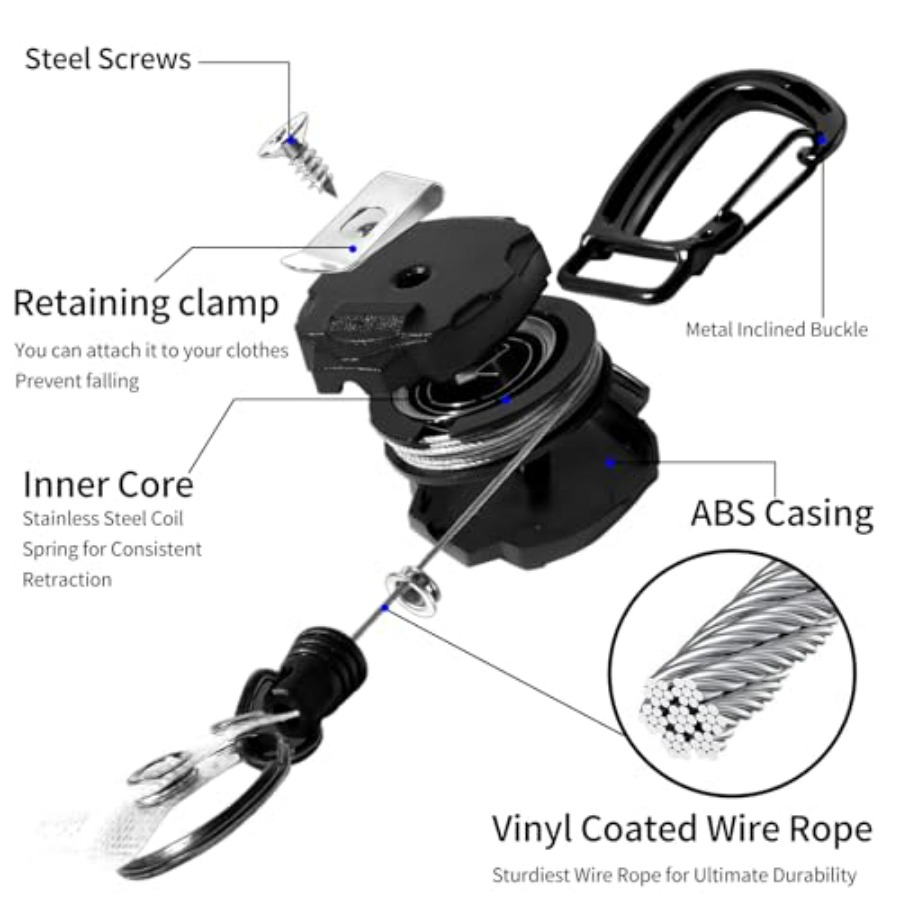 2-pack intrekbare sleutelhange - Conventional Reel recensie en prijs